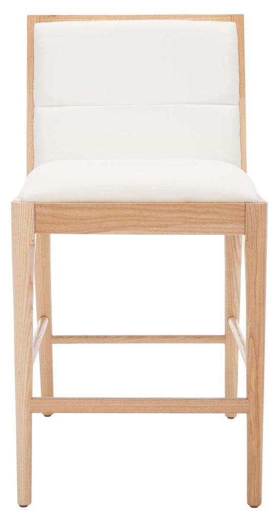 Safavieh Couture Laycee Counter Stool - Natural / White (Set of 2)