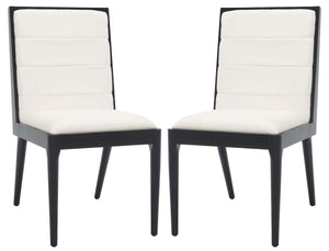 Laycee Dining Chair | Safavieh Couture - Black / White (Set of 2)