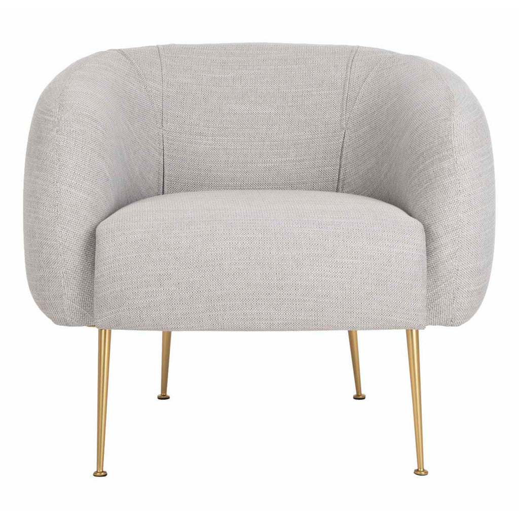 Safavieh Couture Alena Poly Blend Accent Chair Light Grey