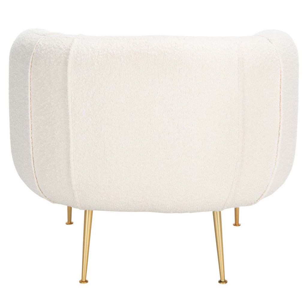 Safavieh Couture Alena Poly Blend Accent Chair - Ivory / Gold