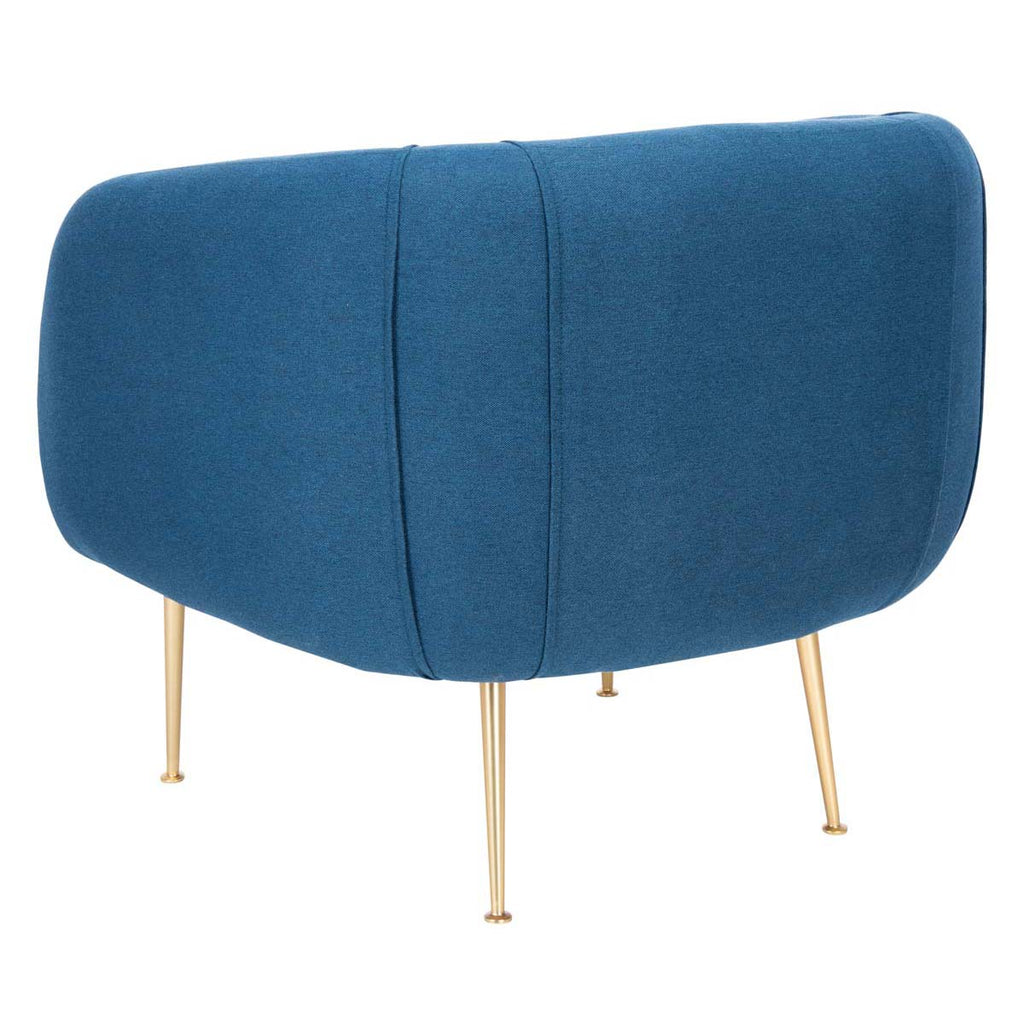Safavieh Couture Alena Poly Blend Accent Chair - Navy