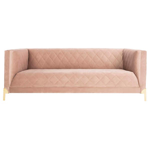 Safavieh Couture Luanna Diamond Trellis Sofa - Pale Mauve