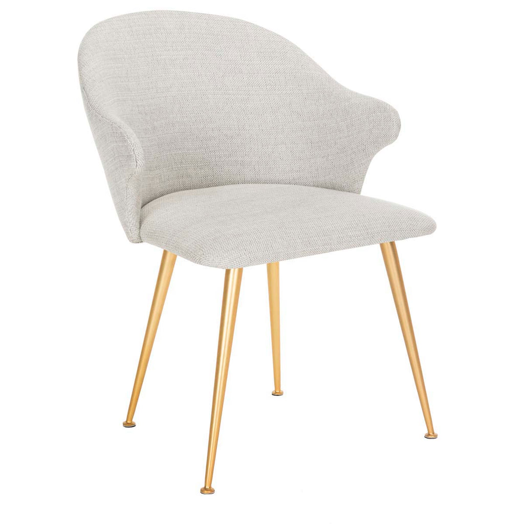 Safavieh Couture Edmond Poly Blend Arm Chair - Light Grey