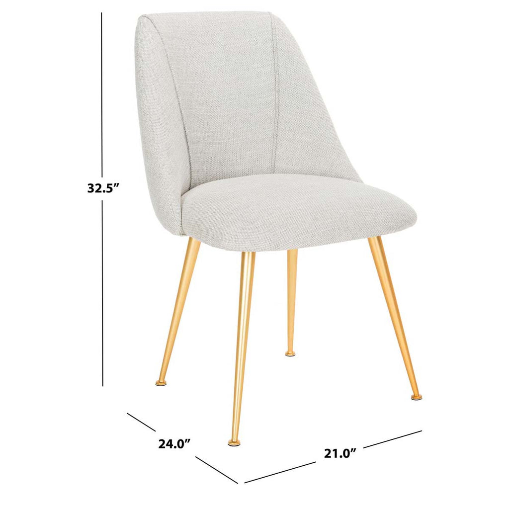 Safavieh Couture Foster Poly Blend Dining Chair - Light Grey