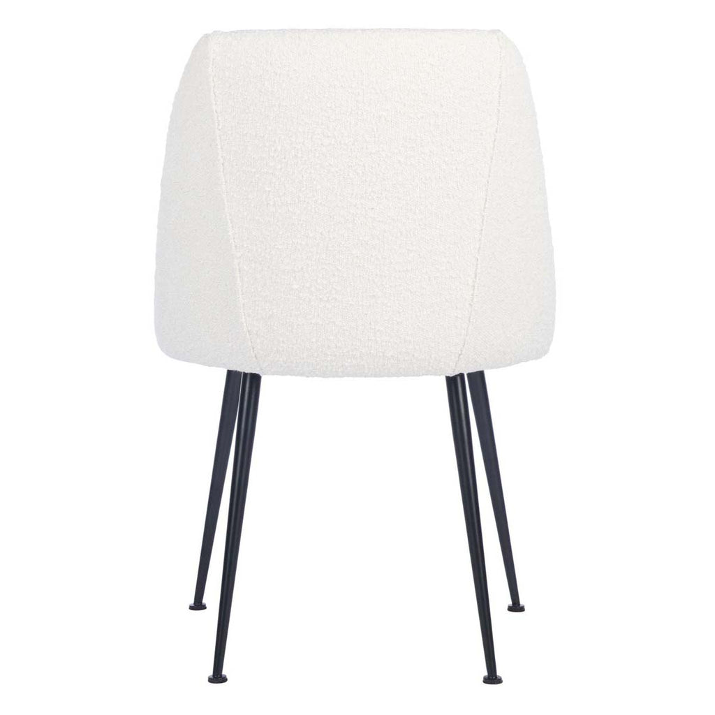 Safavieh Foster Poly Blend Dining Chair-Ivory / Black