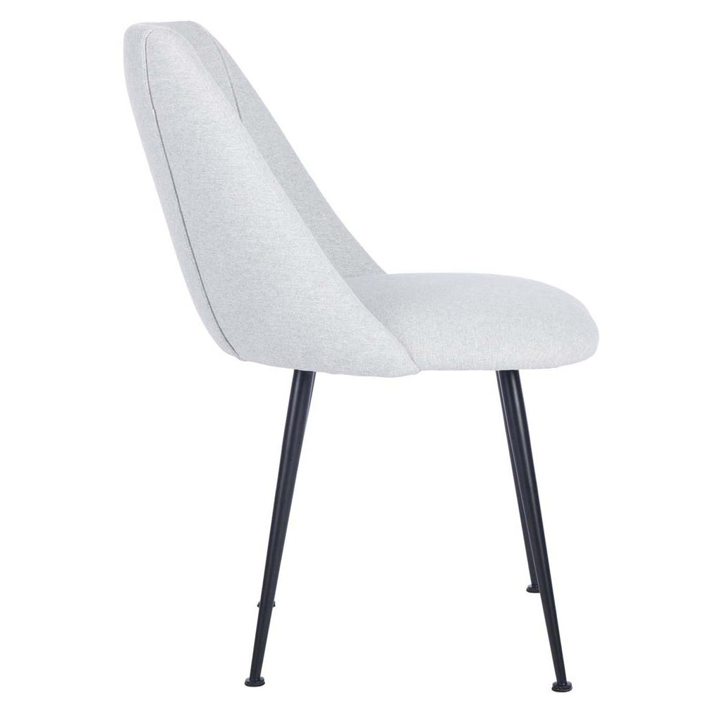 Safavieh Foster Poly Blend Dining Chair-Grey / Black