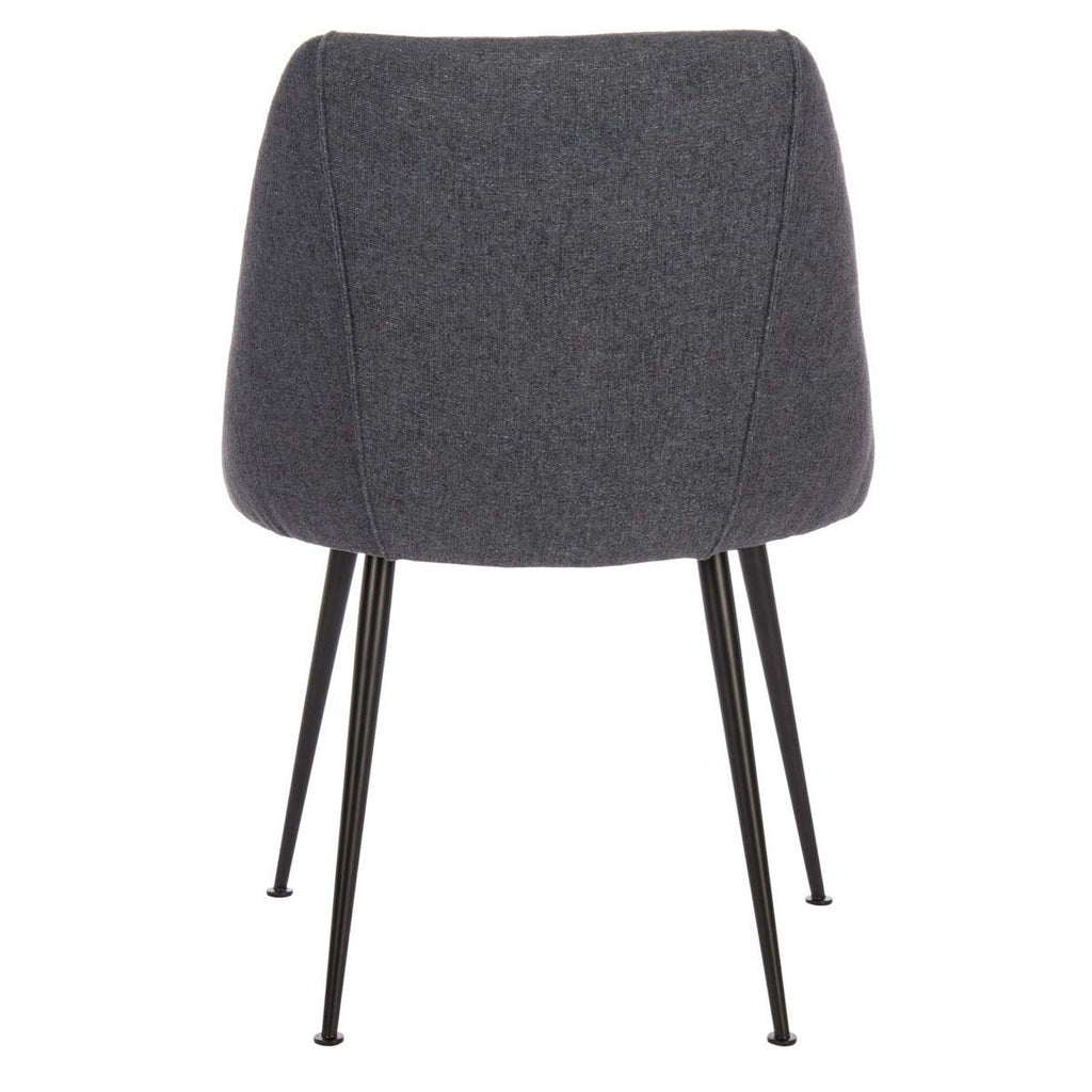 Safavieh Foster Poly Blend Dining Chair-Navy  / Black