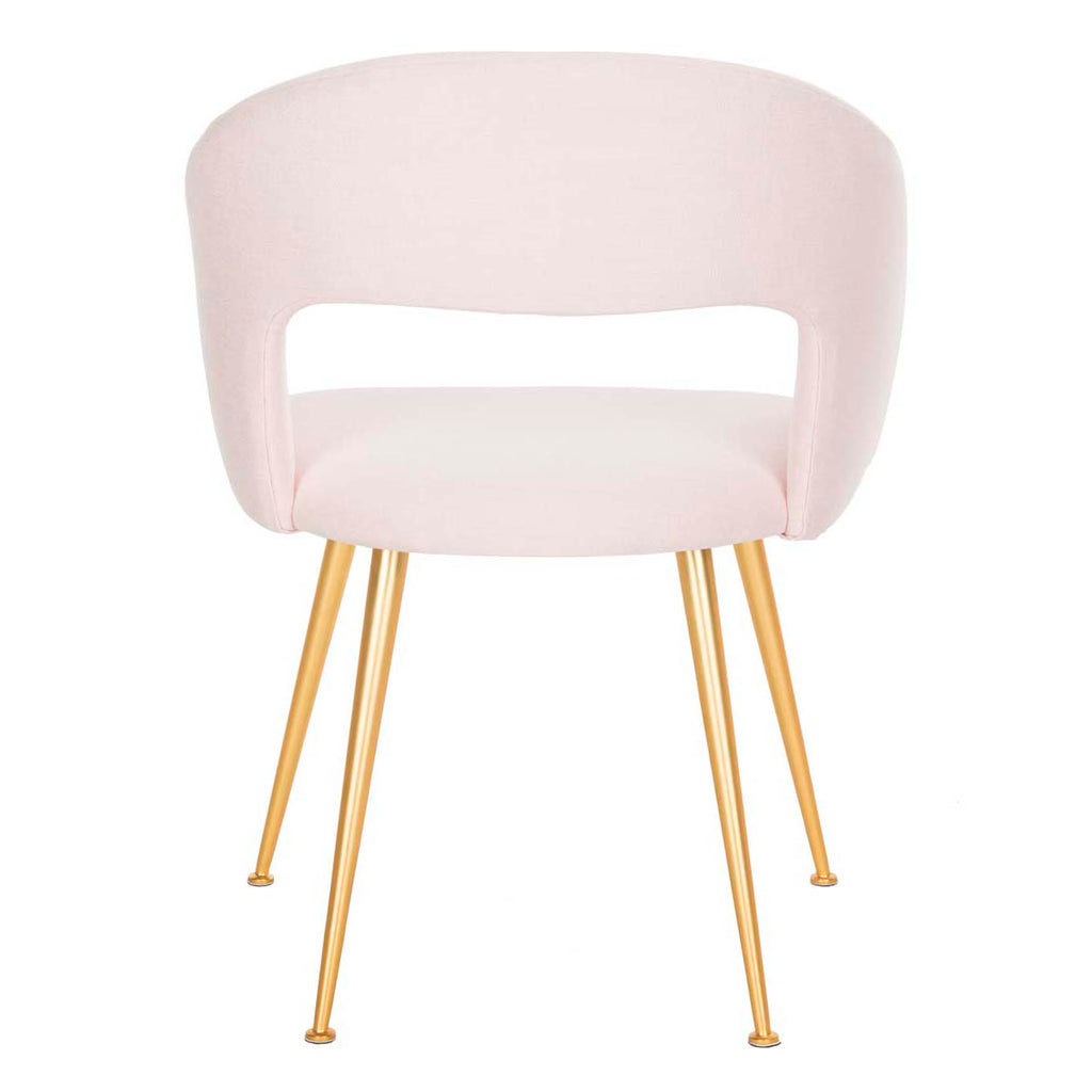 Safavieh Couture Lorina Linen Blend Dining Chair - Light Pink