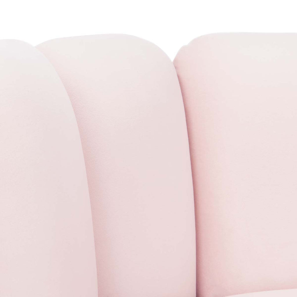 Safavieh Couture Arrow Swivel Velvet Chair - Light Pink