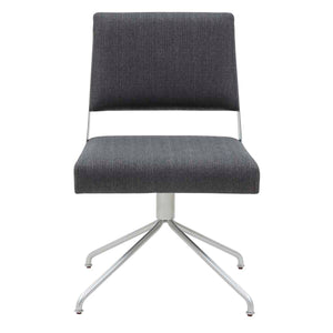 Safavieh Couture Emmeline Swivel Office Chair - Slate Grey / Silver