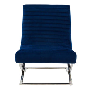 Safavieh Couture Ramsay Tufted Velvet Accent Chair - Navy