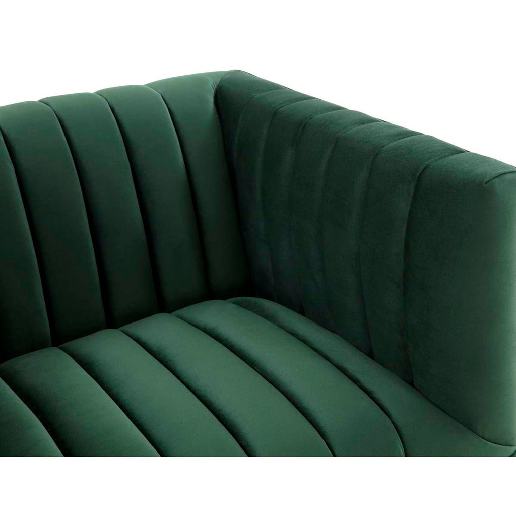 Safavieh Couture Doris Velvet Club Chair - Forest Green
