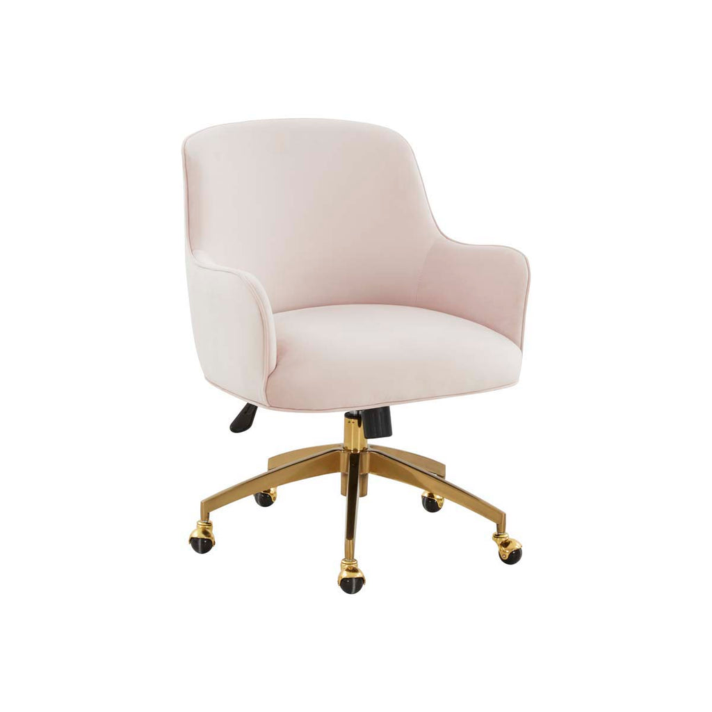 Safavieh Couture Kierstin Adjustable Desk Chair - Gold / Light Pink
