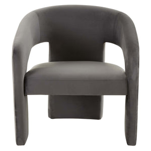 Safavieh Couture Roseanna Modern Accent Chair - Dark Grey