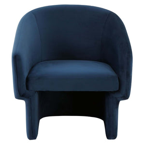 Safavieh Couture Susie Barrel Back Accent Chair - Navy