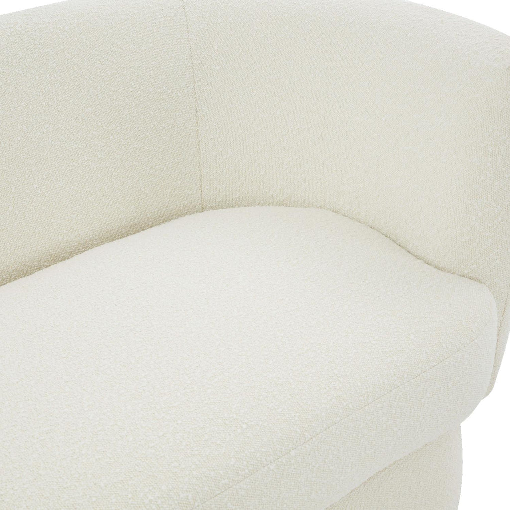 Safavieh Couture Mariano Boucle Curved Sofa - Ivory