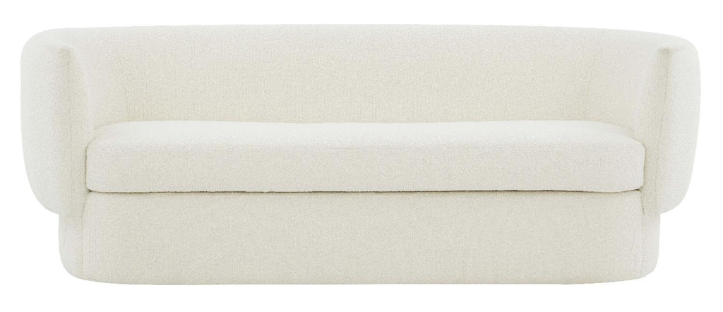 Safavieh Couture Mariano Boucle Curved Sofa - Ivory