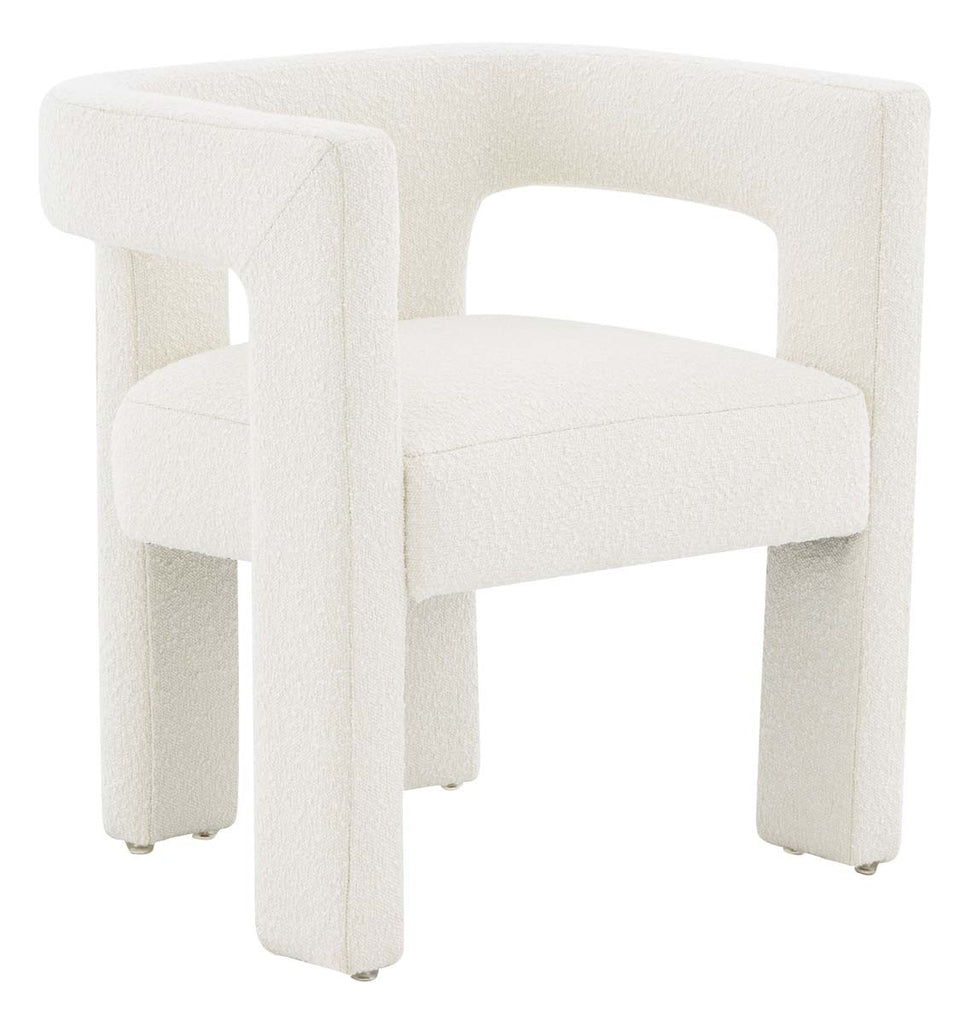 Safavieh Couture Deandre Contemporary Boucle Dining Chair - Ivory