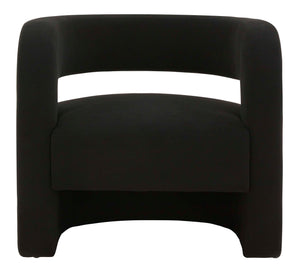 Safavieh Couture Anissa Barrel Back Accent Chair - Black
