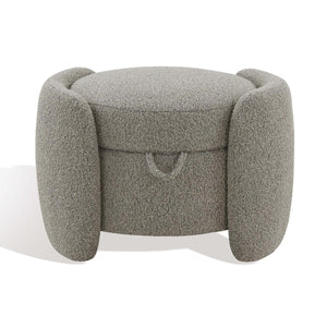 Safavieh Couture Danianna Boucle Ottoman - Light Brown