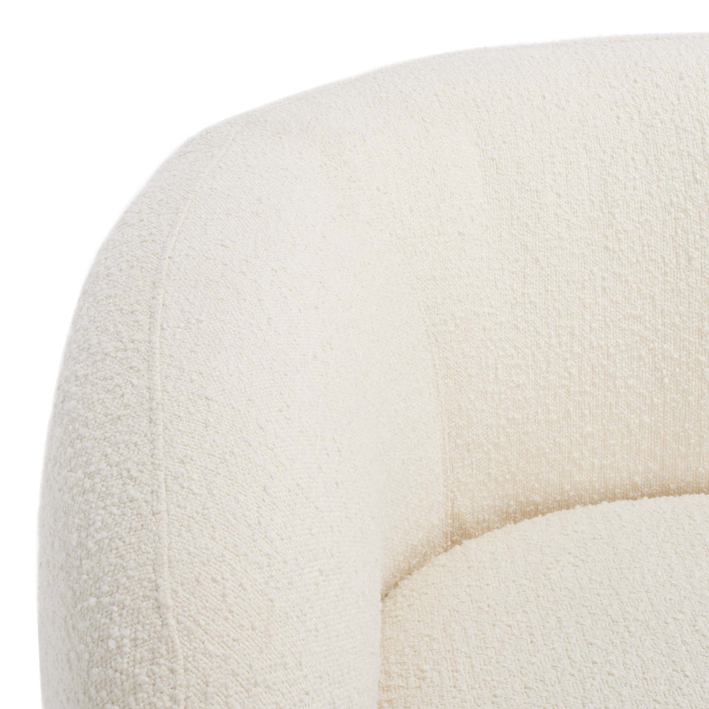 Safavieh Couture Bernard Boucle Sofa - Ivory / Gold