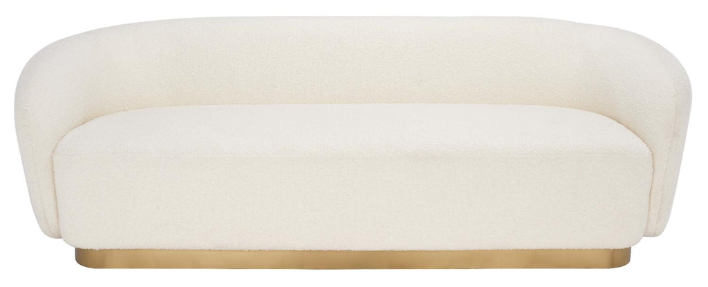 Safavieh Couture Bernard Boucle Sofa - Ivory / Gold