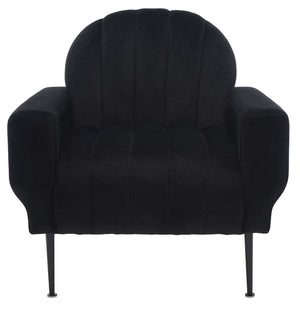 Safavieh Couture Josh Channel Tufted Accent Chair - Black