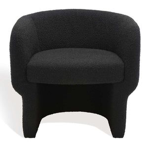 Kellyanne Boucle Modern Accent Chair | Safavieh Couture - Black