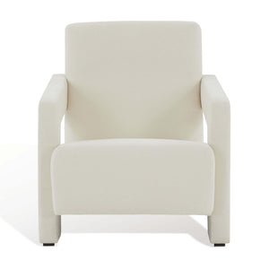 Safavieh Couture Taylor Modern Velvet Accent Chair - Ivory