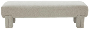 Safavieh Couture Leslee Upholstered Bench - Taupe