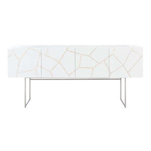 Safavieh Couture Ashley Mother Of Pearl Buffet - White