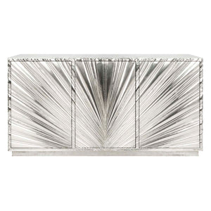 Safavieh Couture Sylas Sunburst 3-Door Sideboard - Silver