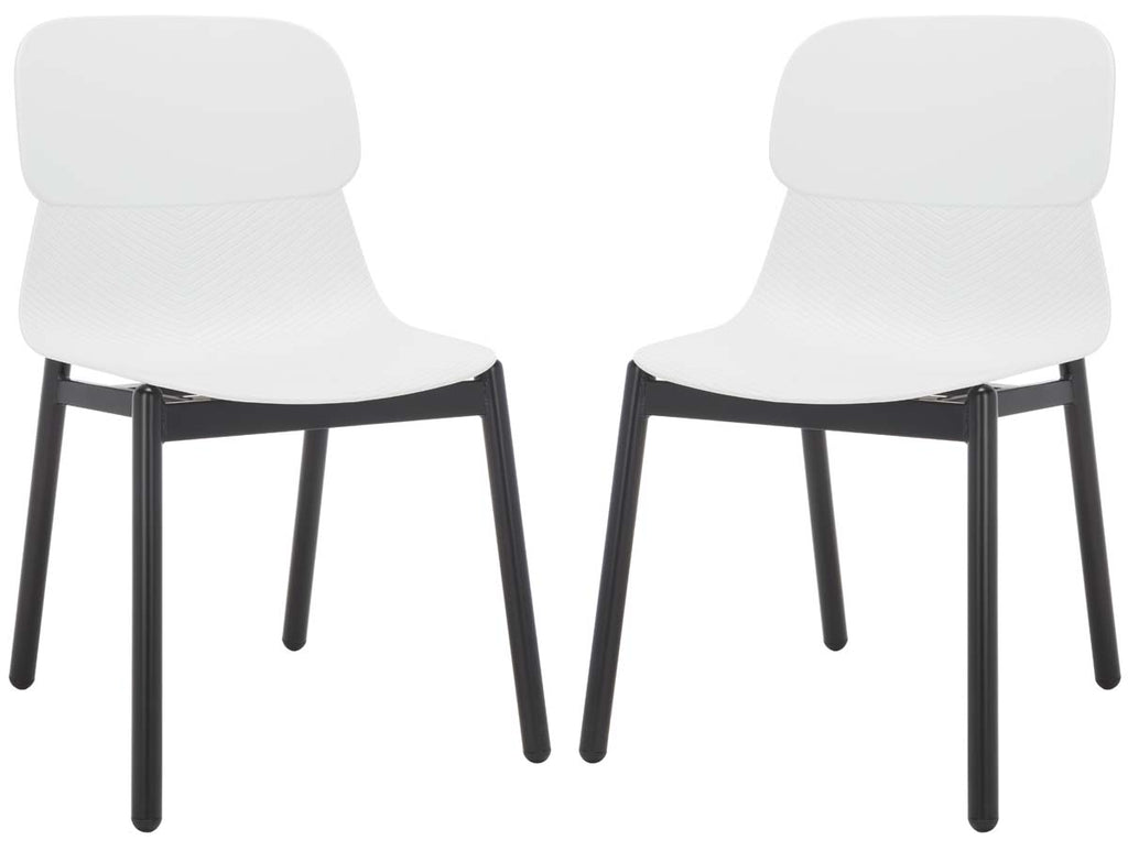 Safavieh Couture Abbie Dining Chairs (Set of 2) - White / Black