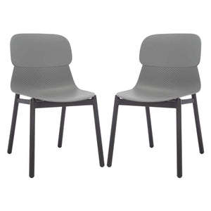 Safavieh Couture Abbie Dining Chairs (Set of 2) - Grey / Black