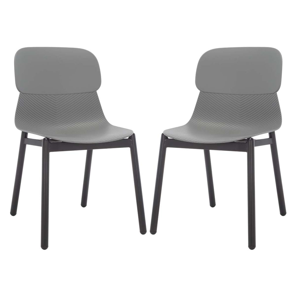 Safavieh Couture Abbie Dining Chairs (Set of 2) - Grey / Black