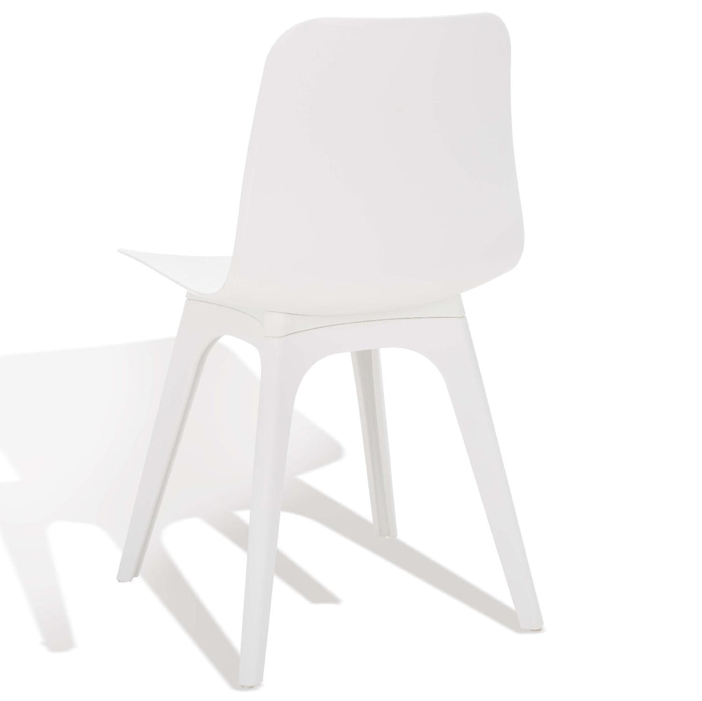 Safavieh Couture Damiano Molded Plastic Dining Chair - White (Set of 2)