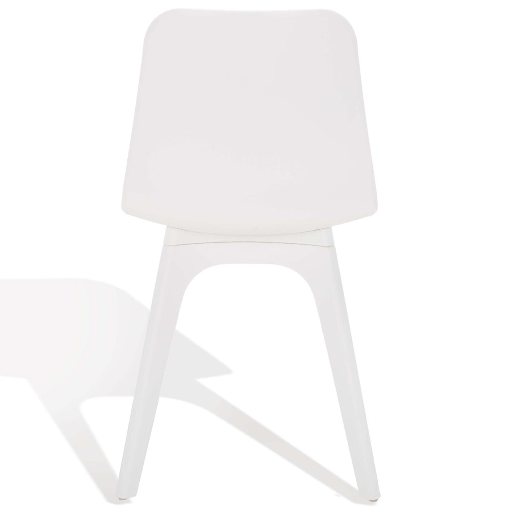Safavieh Couture Damiano Molded Plastic Dining Chair - White (Set of 2)
