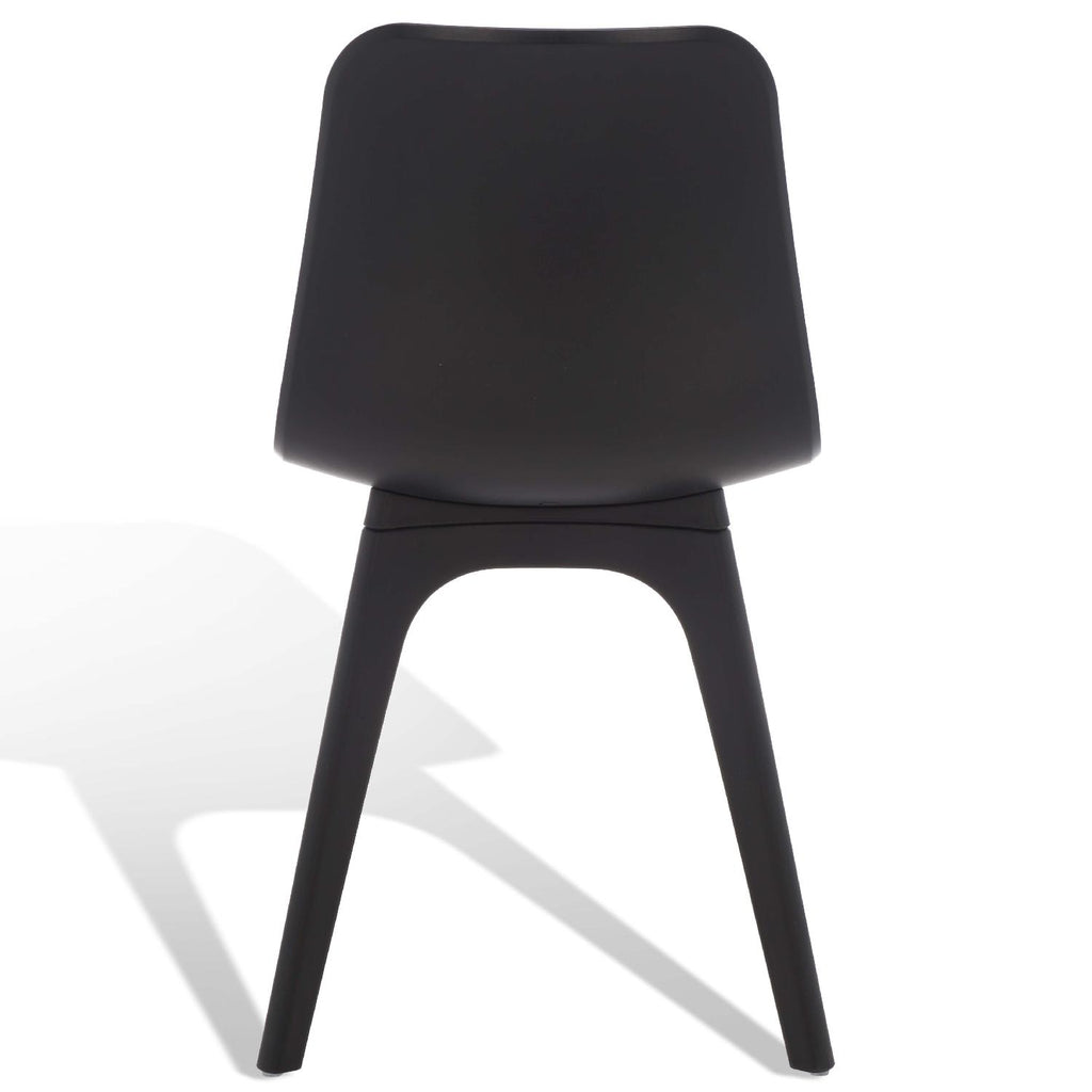 Safavieh Couture Damiano Molded Plastic Dining Chair - Black (Set of 2)