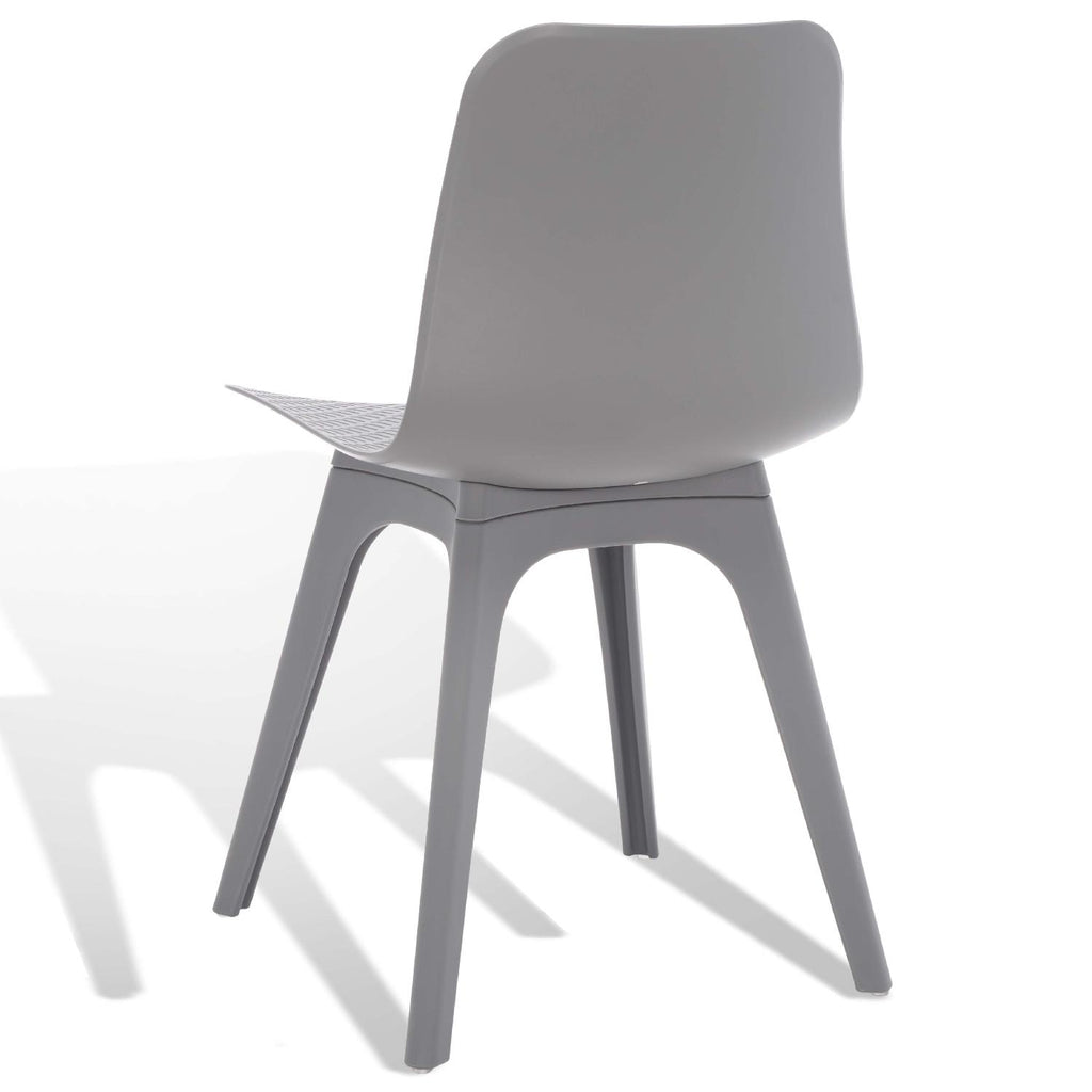 Safavieh Couture Damiano Molded Plastic Dining Chair - Grey (Set of 2)