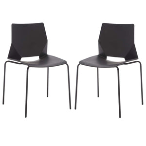 Nellie Dining Chairs (Set of 2) | Safavieh Couture - Black