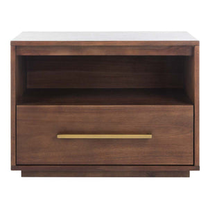 Safavieh Couture Mallory 1 Drawer Nightstand - Brown
