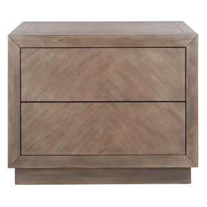 Safavieh Steve 2 Drawer Wood Nightstand - Light Brown