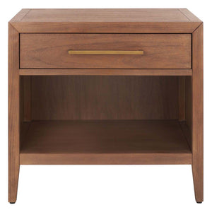 Safavieh Ariella 1 Drawer Wood Nightstand - Brown