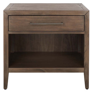 Safavieh Ariella 1 Drawer Wood Nightstand - Light Brown