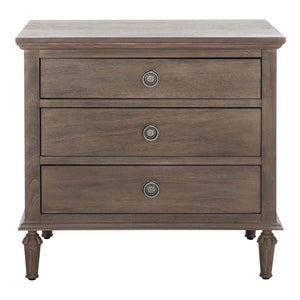 Safavieh Lisabet 3 Drawer Wood Nightstand - Light Brown