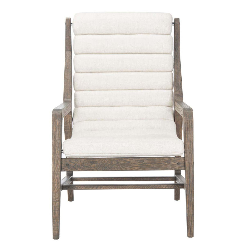 Safavieh Couture Delaney Channel Tufted Chair White