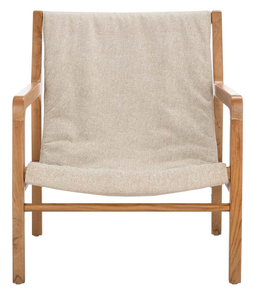 Safavieh Couture Osmond Linen Sling Chair - Sand/Natural