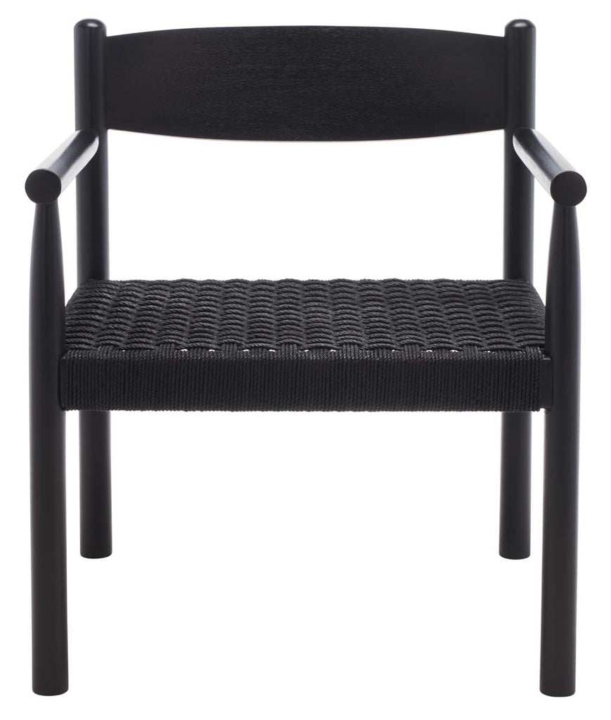 Safavieh Couture Adalee Danish Rope Accent Chair - Black