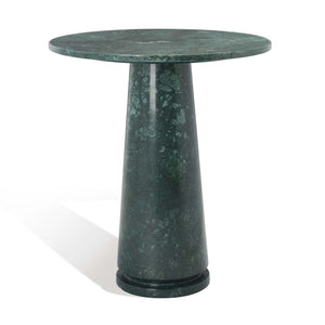 Safavieh Couture Valentia Tall Round Marble Accent Table -  Green