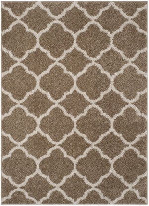 Geometric Area Rug, SG168A, 120 X 180 cm in Dark Beige / Ivory
